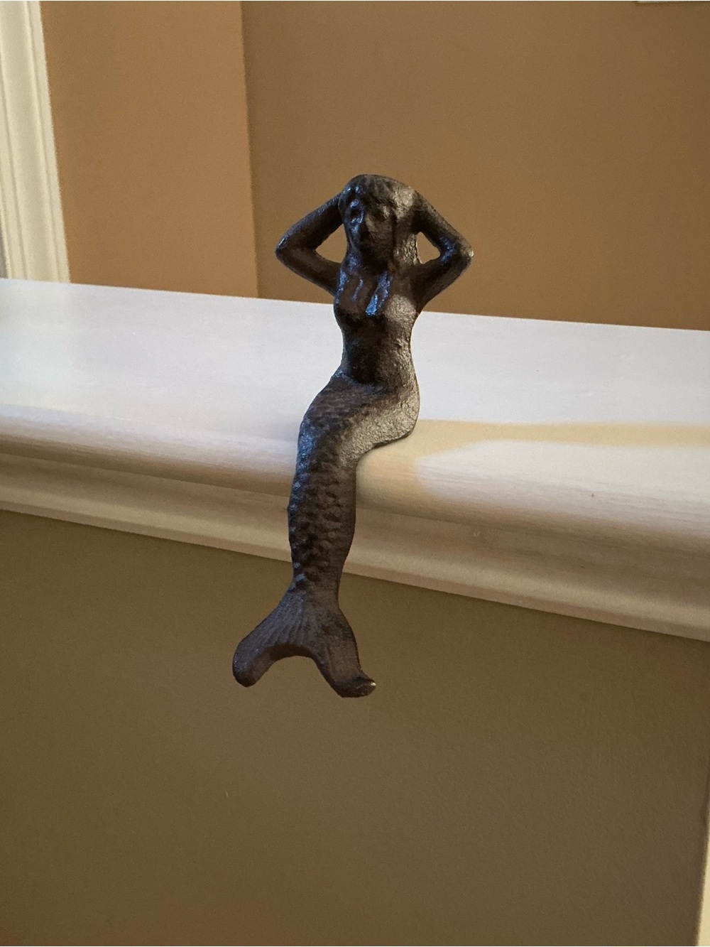 Aged Iron Mermaid Shelf Sitter Decor 🧜🏻♀️